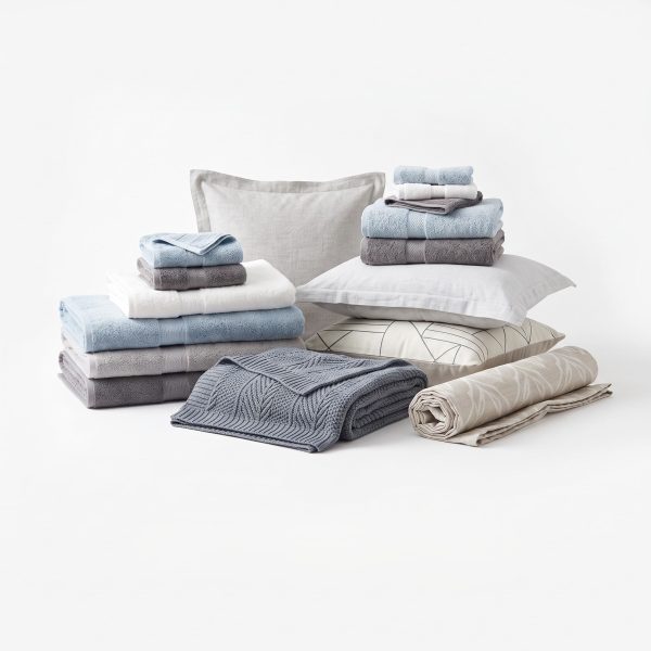 Coordinated 12-Piece Home Textiles & Décor Starter Set